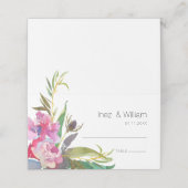 Ruby Floral Plaatskaartje (Buitenkant ongevouwen)