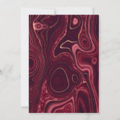 Ruby Garnet en Goud Agate Beperkte Gastenlijst Aankondiging (Achterkant)