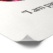 Ruby Gem Crystal Betekenis Kaart Poster (Hoek)