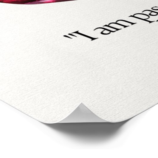 Ruby Gem Crystal Betekenis Kaart Poster (Hoek)