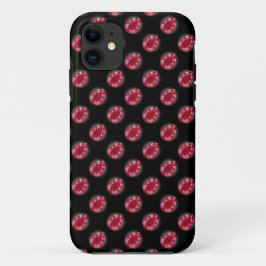 Ruby Gemstenen iPhone 11 Hoesje