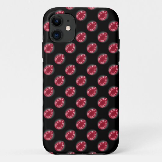 Ruby Gemstenen Case-Mate iPhone Case (Achterkant)