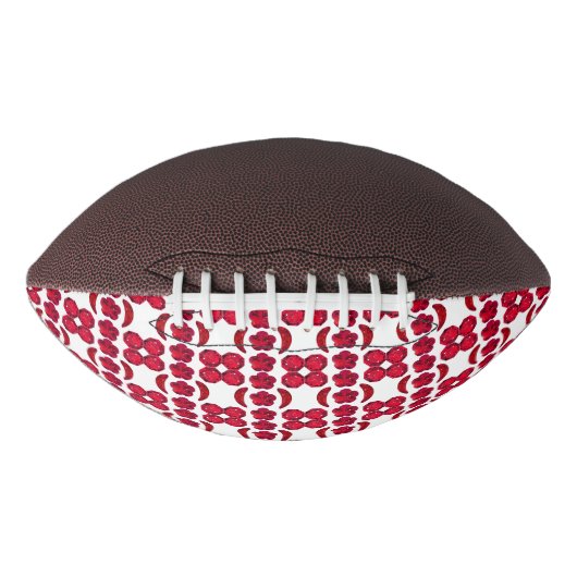 Ruby Gemstone Art, Red American Football (Voorkant)