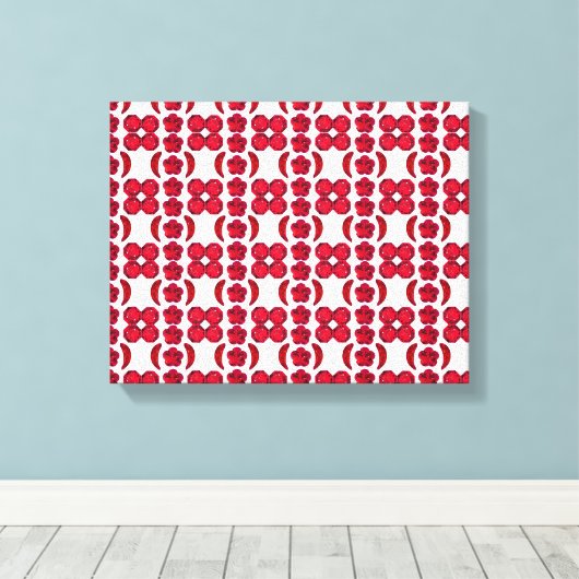 Ruby Gemstone Art, Red Canvas Afdruk (Insitu (Houten vloer))