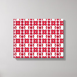 Ruby Gemstone Art, Red Canvas Afdruk