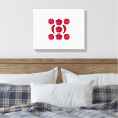 Ruby Gemstone Art, Red Canvas Afdruk (Insitu (Slaapkamer))