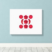 Ruby Gemstone Art, Red Canvas Afdruk (Insitu (Houten vloer))