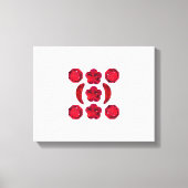 Ruby Gemstone Art, Red Canvas Afdruk (Voorkant)