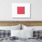 Ruby Gemstone Art, Red Canvas Afdruk (Insitu (Slaapkamer))