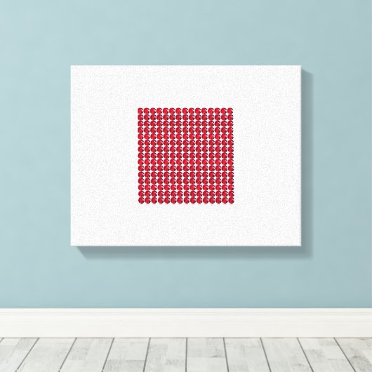 Ruby Gemstone Art, Red Canvas Afdruk (Insitu (Houten vloer))
