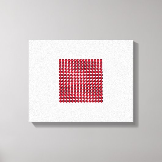 Ruby Gemstone Art, Red Canvas Afdruk (Voorkant)