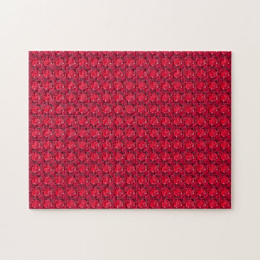 Ruby Gemstone Art, Red Legpuzzel (Horizontaal)