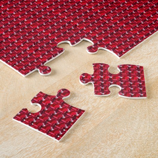 Ruby Gemstone Art, Red Legpuzzel (Zijkant)