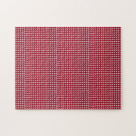 Ruby Gemstone Art, Red Legpuzzel (Horizontaal)
