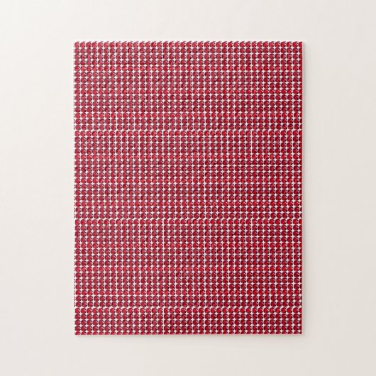 Ruby Gemstone Art, Red Legpuzzel (Verticaal)