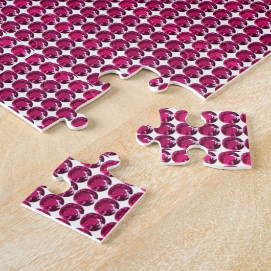 Ruby Gemstone Art, Red Legpuzzel (Zijkant)