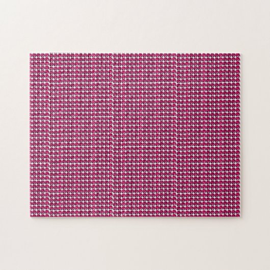 Ruby Gemstone Art, Red Legpuzzel (Horizontaal)