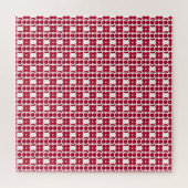 Ruby Gemstone Art, Red Legpuzzel (Horizontaal)