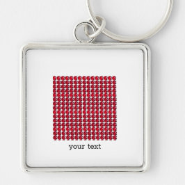 Ruby Gemstone Art, Red Sleutelhanger