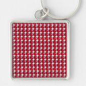 Ruby Gemstone Art, Red Sleutelhanger (Voorkant)