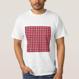 Ruby Gemstone Art, Red T-shirt