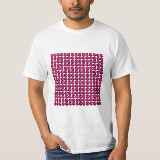 Ruby Gemstone Art, Red T-shirt (Voorkant)