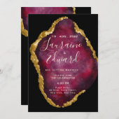 ruby gemstone glitter kaart (Voorkant / Achterkant)