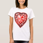 Ruby Gemstone Heart T-shirt (Voorkant)