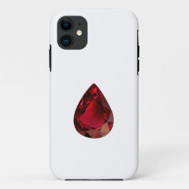 Ruby Gemstone Pear vorm Case-Mate iPhone Case
