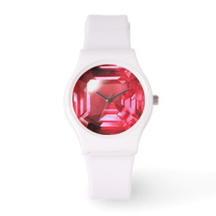 Ruby Gemstone Pink Horloge