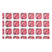 Ruby Gemstone Pink Kussensloop (Achterkant-Links)