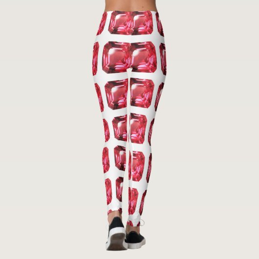 Ruby Gemstone Pink Leggings (Achterkant)