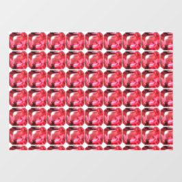 Ruby Gemstone Pink Raamsticker