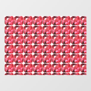 Ruby Gemstone Pink Raamsticker