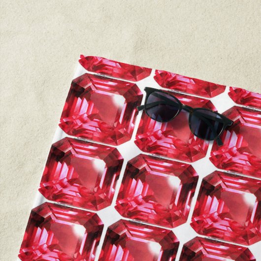 Ruby Gemstone Pink Strandlaken (In situ)