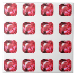 Ruby Gemstone Pink Tegeltje