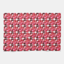 Ruby Gemstone Pink Theedoek