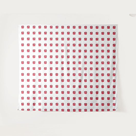 Ruby Gemstone Pink Wandkleed (Voorkant (horizontaal))