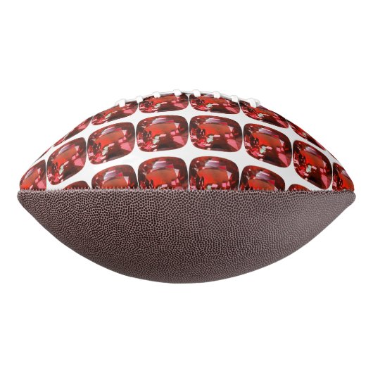 Ruby Gemstone Red American Football (Gedraaid 270)