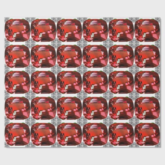 Ruby Gemstone Red Cadeaupapier (Vlak)