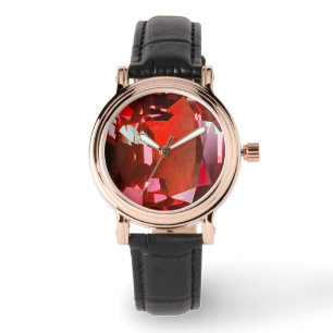 Ruby Gemstone Red Horloge