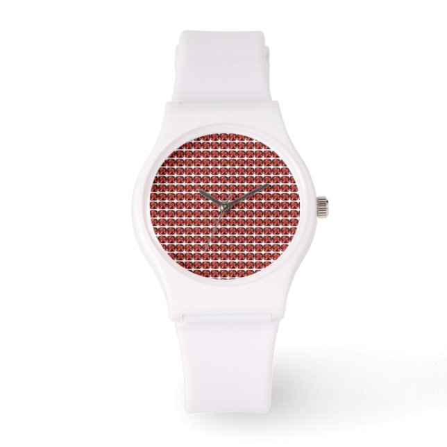 Ruby Gemstone Red Horloge (Voorkant)