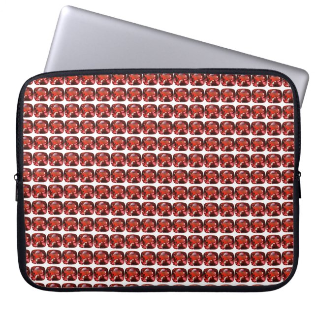 Ruby Gemstone Red Laptop Sleeve (Voorkant)