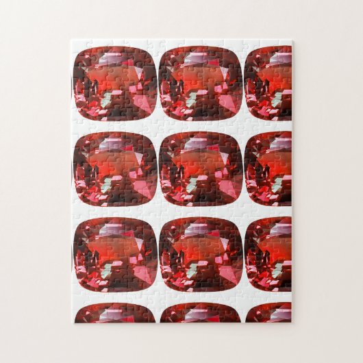 Ruby Gemstone Red Legpuzzel (Verticaal)