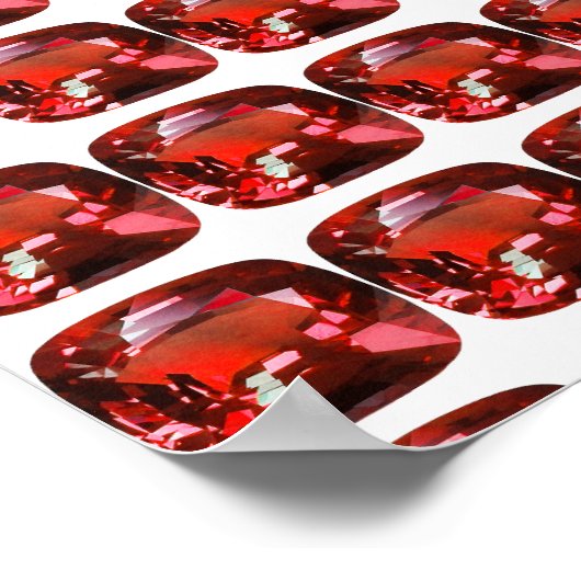 Ruby Gemstone Red Poster (Hoek)