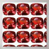 Ruby Gemstone Red Poster (Voorkant)
