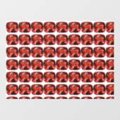 Ruby Gemstone Red Raamsticker (Vel)