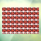Ruby Gemstone Red Raamsticker (Vel 3)