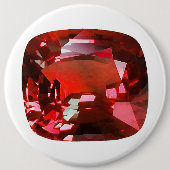 Ruby Gemstone Red Ronde Button 6,0 Cm (Voorkant)