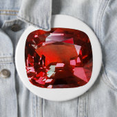 Ruby Gemstone Red Ronde Button 6,0 Cm (In situ)